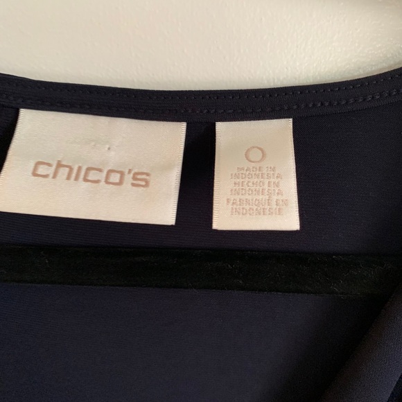 Chico’s Formal Asymmetrical Zipper Dress - Picture 4 of 6